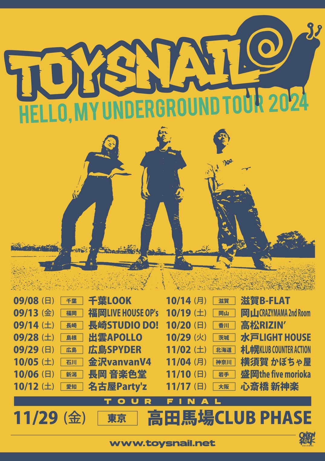 TOYSNAIL TOUR flyer